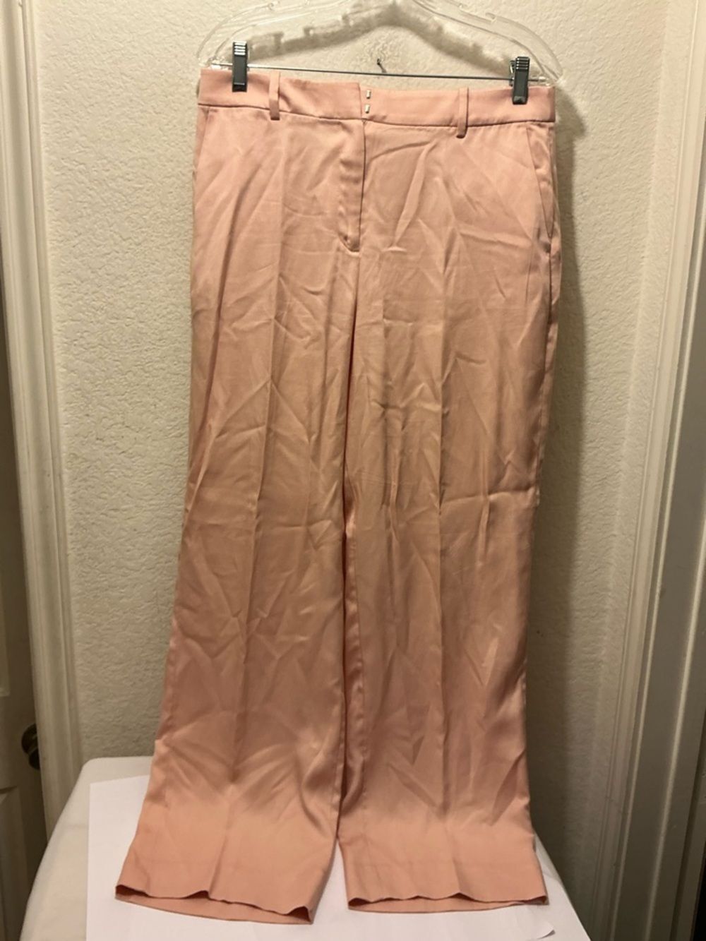 J. Crew Dusty Pink Maxi Wide-Leg pants size 8